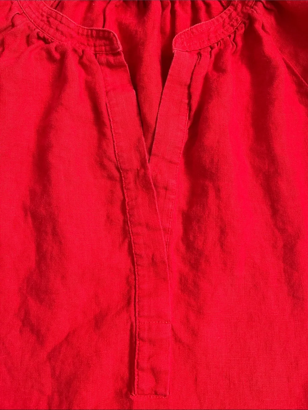 J. Crew Linen Popover Top